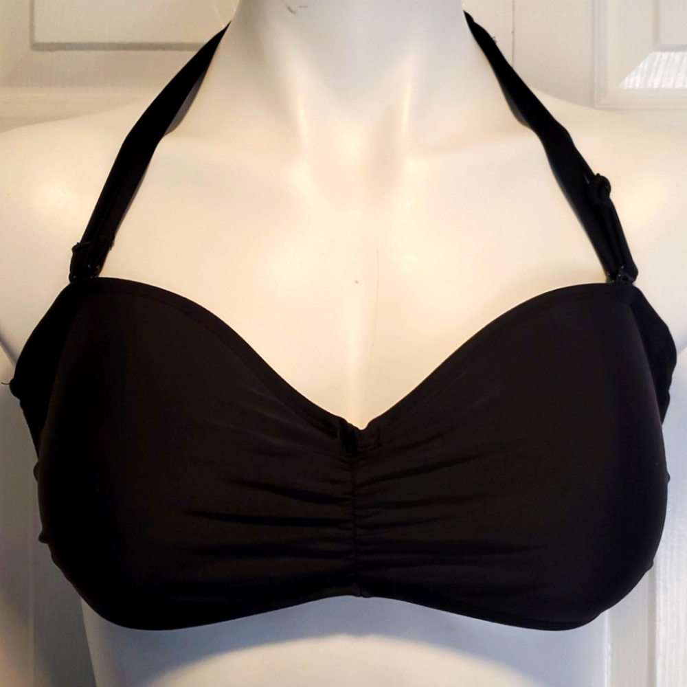 Old Navy Haltered Black Bikini Top - Size Small